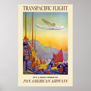 Its A Small World By Pan American Airways Poster
