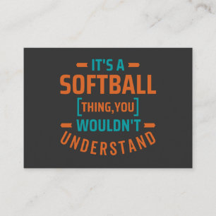It's a Softball Thing Sports Business Card