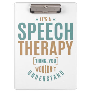 It's a Speech Therapy Thing. Gift Ideas Clipboard