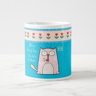It's a sunny day... Lets go to the beach! Giant C Large Coffee Mug