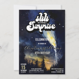 It's a Surprise Party   Starry Night Invitation