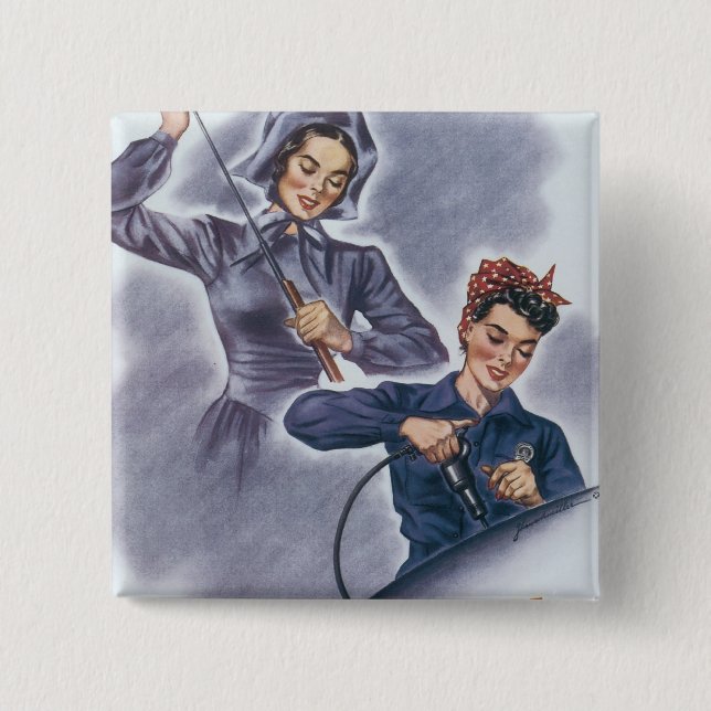 It's a Tradition with Us, Mister! 15 Cm Square Badge (Front)