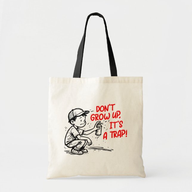 It's a trap tote bag (Front)