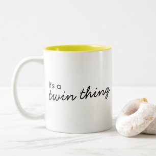 It's a Twin Thing   Modern Matching Twinning Two-Tone Coffee Mug