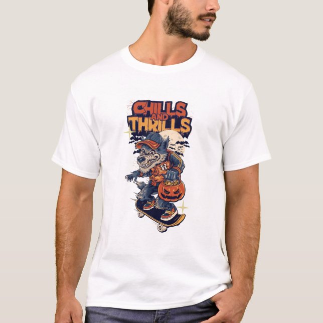 its a white T-shirt with uniqe desing (Front)