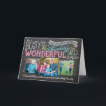 It's a Wonderful Life Chalkboard Holiday Card<br><div class="desc">Beautiful and trendy It's a Wonderful Life Chalkboard Holiday Card. Customise with your images and signature.</div>