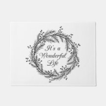 It's a Wonderful Life - Christmas Door Mat