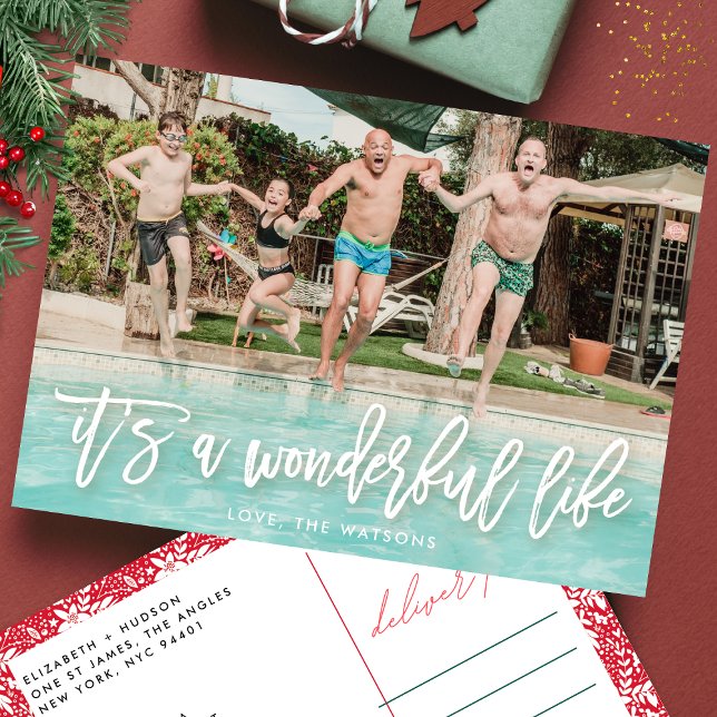 It's a Wonderful Life Christmas Holiday Postcard (Creator Uploaded)
