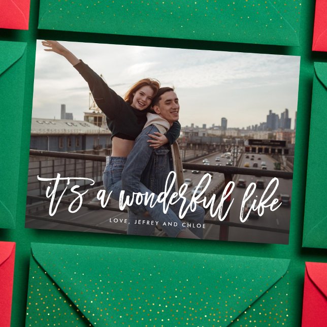 It's a Wonderful Life Christmas Photo Card (Creator Uploaded)
