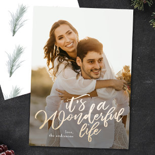 It's a Wonderful Life Christmas Photo Card