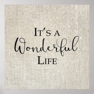 Its a Wonderful Life Christmas Poster