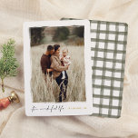It's a Wonderful Life | Elegant Christmas Photo<br><div class="desc">Give your Christmas cards a sparkle with real gold, silver, or rose gold foil! Capture the magic of the season with this elegant real foil Christmas photo card. Your portrait photo is framed by a hand-painted white border with rough, artistic edges, giving it a unique, handcrafted look. Below the photo,...</div>