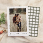 It's a Wonderful Life | Elegant Christmas Photo Holiday Card<br><div class="desc">Capture the magic of the season with this elegant Christmas photo card. Your portrait photo is framed by a hand-painted white border with rough, artistic edges, giving it a unique, handcrafted look. Below the photo, “It’s a Wonderful Life” is written in chic script lettering, with your family name and the...</div>