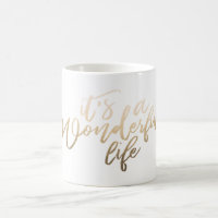it's a Wonderful life Gold Foil Christmas