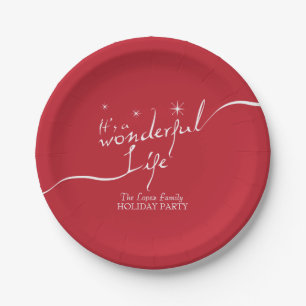 It's a Wonderful Life, Holiday Party Paper Plate