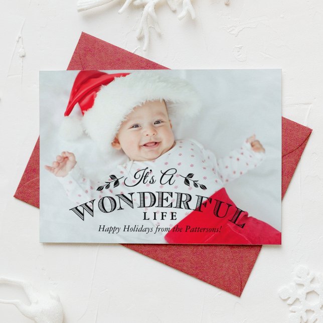 It's a Wonderful Life | Holiday Photo Card (Creator Uploaded)