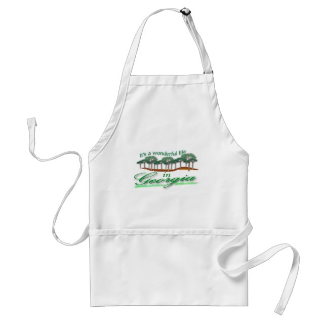 It's a wonderful life in Georgia Standard Apron (Front)
