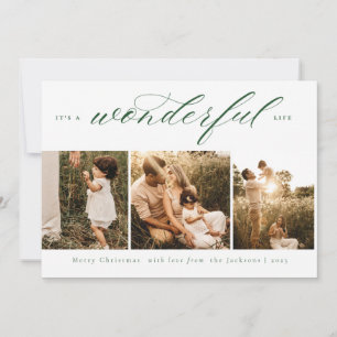 It's a Wonderful Life Photo Holiday Card
