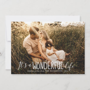 Its A Wonderful Life   Whimsical   Holiday Photo Card