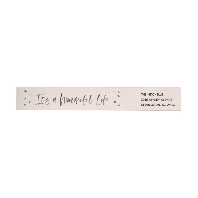 It's a Wonderful Life Wraparound Address Label (Individual)