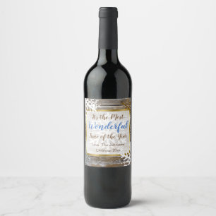 It's' a Wonderful Time of the Year Wine Label