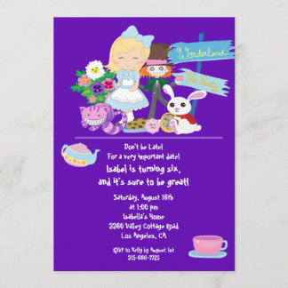 It's a Wonderland Birthday Tea Party Invitation