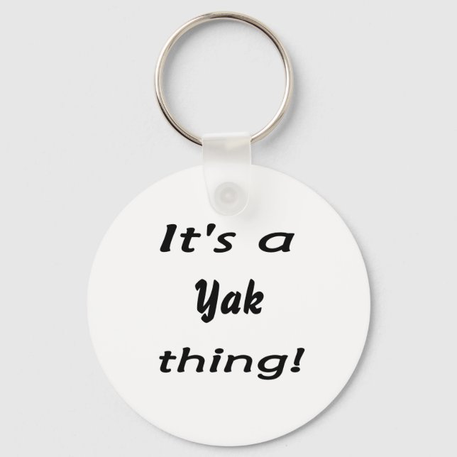 It's a yak thing! key ring (Front)