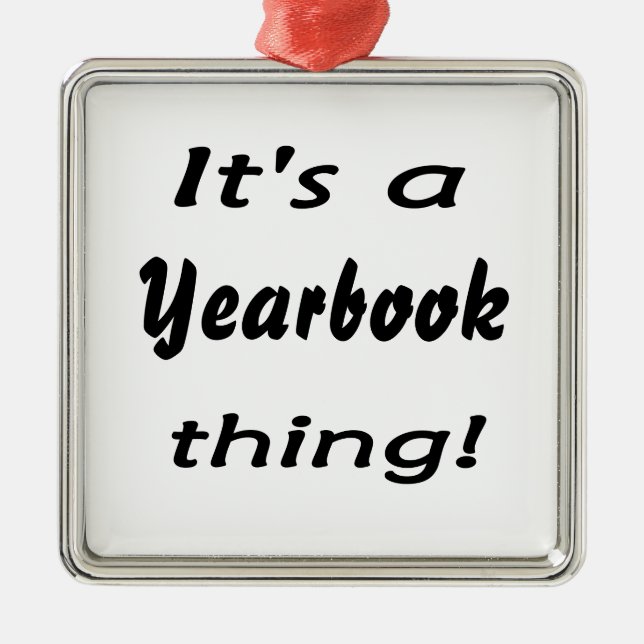 It's a yearbook thing! metal tree decoration (Front)