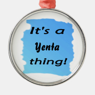 It's a Yenta thing! Metal Tree Decoration