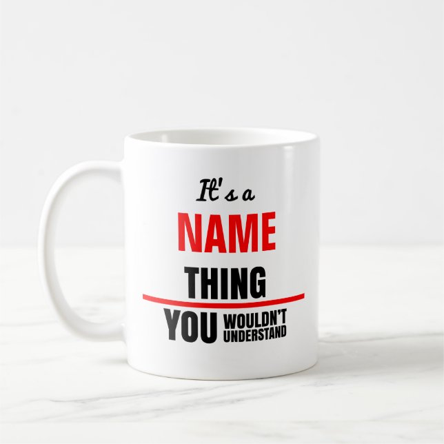 It's a your name thing you wouldn't understand coffee mug (Left)