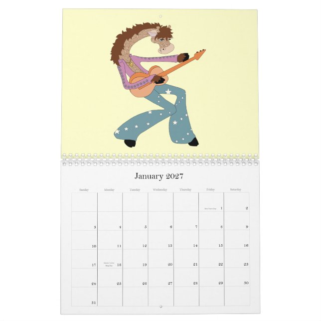 It's a Zoo! Mostly Giraffes... Calendar (Jan 2027)