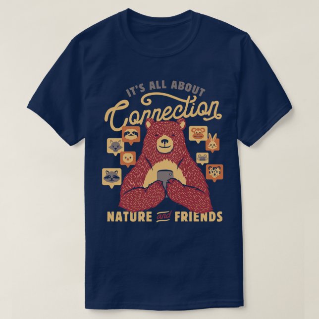 Its All About Connection by Tobe Fonseca T-Shirt (Design Front)
