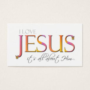 It's All About Him Business Cards