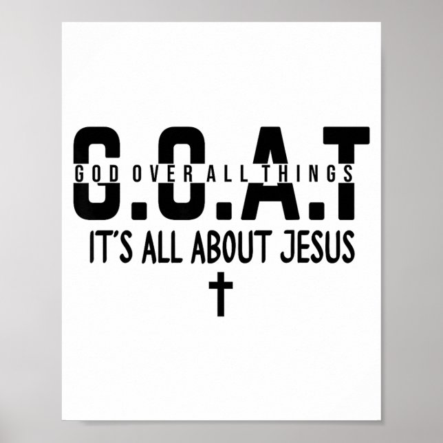 It's All About Jesus Make Heaven Crowded God Over  Poster (Front)