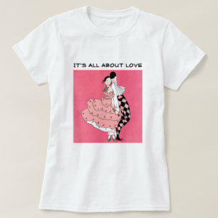 It's all about Love Art Deco Valentine's Day Gift  T-Shirt