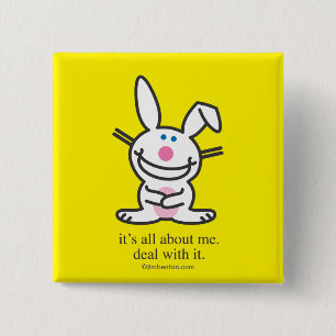 It's All About Me 15 Cm Square Badge