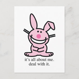 It's all about me deal with it funny bunny Mug Postcard