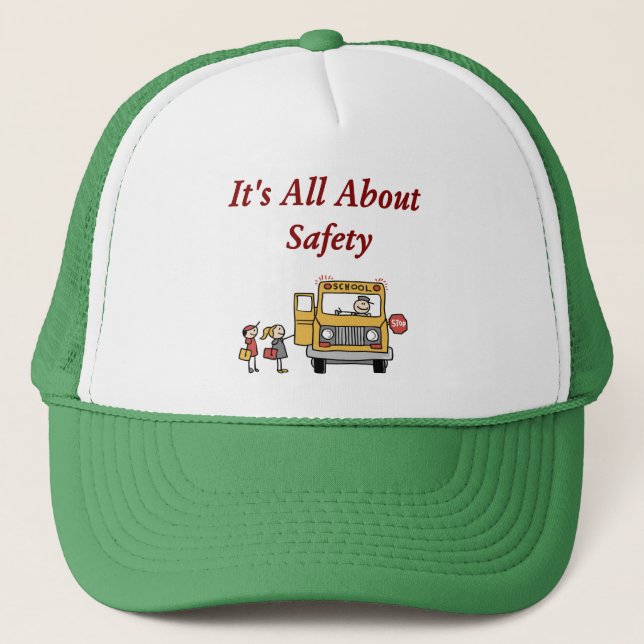 It's All About Safety School Bus Driver Hat (Front)