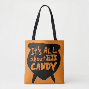 ITs all about the candy Halloween Tote Bag
