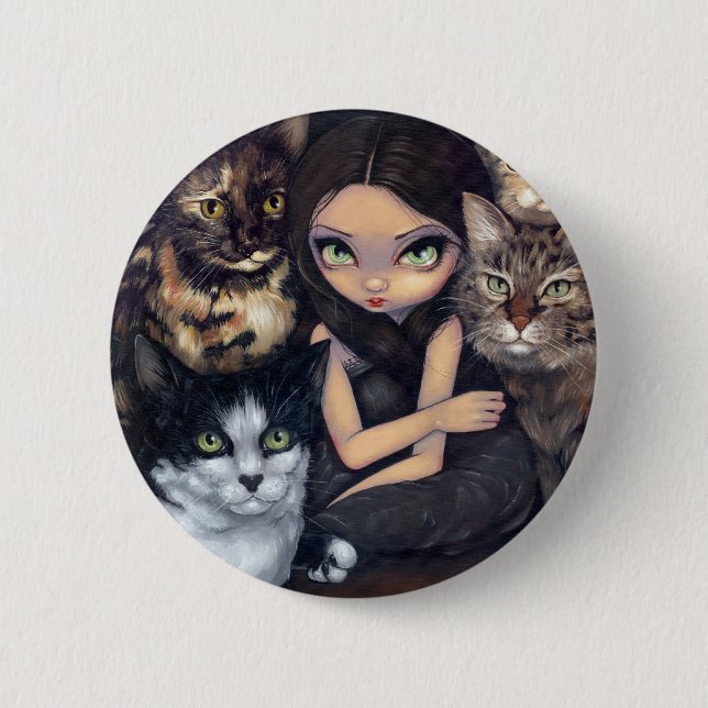 "It's All About the Cats" Button (Front)