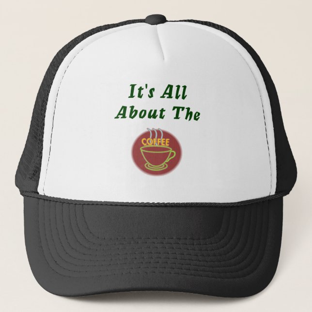 It's all about the coffee Waitress hat (Front)