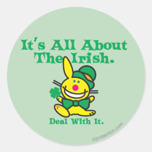 It's All About The Irish Classic Round Sticker