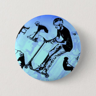 It's All About The Scooter! - Scooter Tricks 6 Cm Round Badge