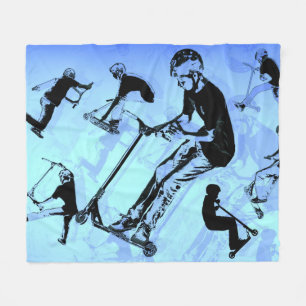 It's All About The Scooter! - Scooter Tricks Fleece Blanket
