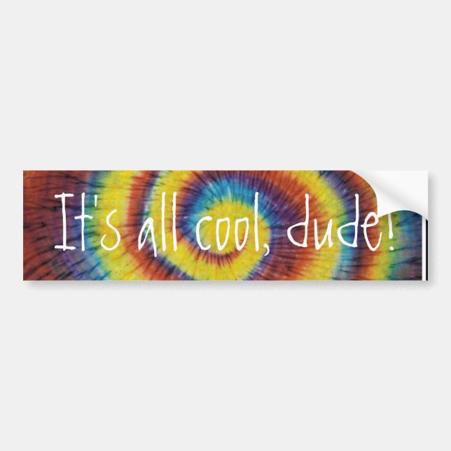 It's all cool, dude! bumper sticker (Front)