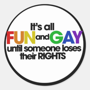 Its all fun and games classic round sticker