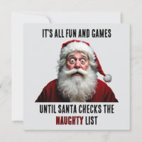 It's All Fun And Games, Cute Santa Claus Christmas