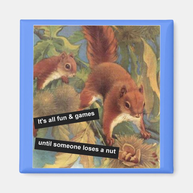 It's All Fun And Games Until Someone Loses A Nut  Magnet (Front)