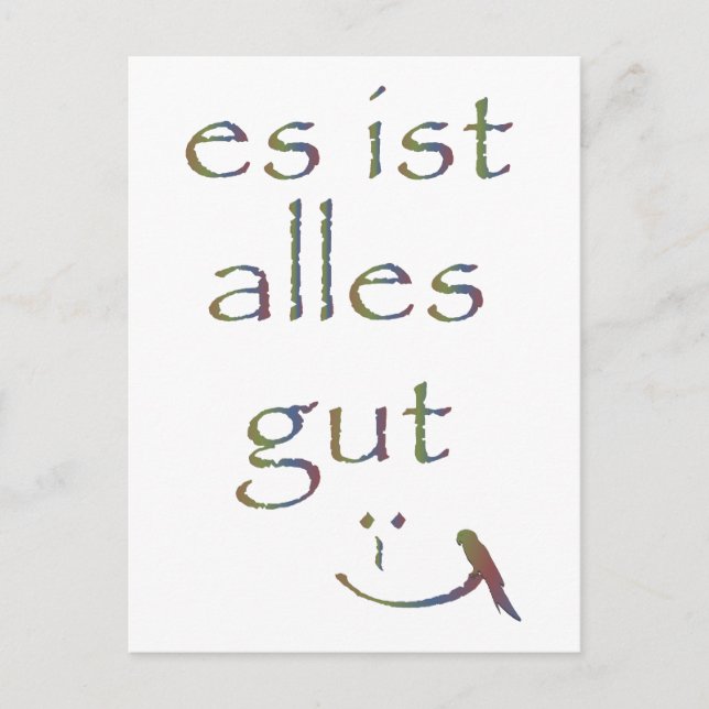 "It's all good" Postcard (Front)