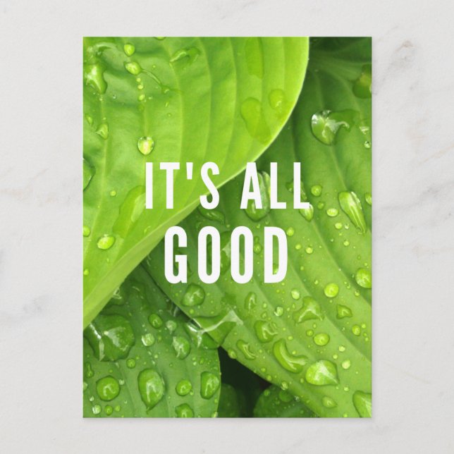 It's All Good. Postcard (Front)